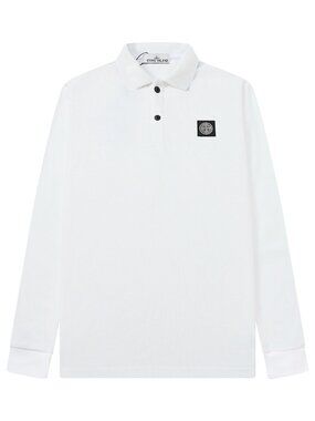 Stone Island White Long Sleeve Shirt